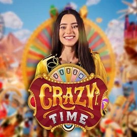 Crazy Time slot logo by Evolution at HugoBets CasinoCrazy Time