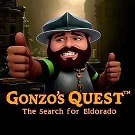 Logo of Gonzo's Quest from NetEnt at HugoBets Casino